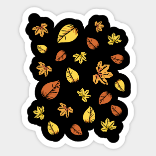 Autumn Leaf collage Sticker